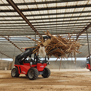 Everun High Quality ERT1500 CE 1.35ton Hydraulic Front End Small Diesel Bucket Mini Wheel Loader Telescopic Telehandler - Product Image 1