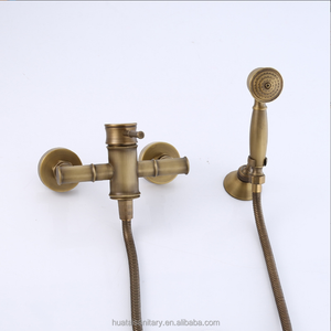 Salle de bain baignoire montage mural bambou antique bronze laiton baignoire mitigeur robinets de bain mitigeurs de <span class=keywords><strong>douche</strong></span> robinets - Product Image 5