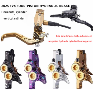 4 Piston <span class=keywords><strong>MTB</strong></span> xe đạp dầu thủy lực ĐĨA PHANH thiết lập với 160-203mm xe đạp ĐĨA PHANH - Product Image 3