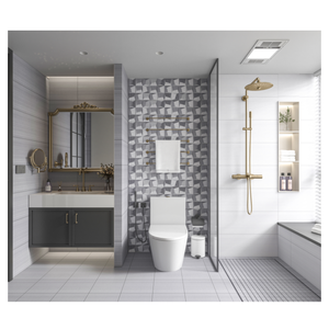Thiết Kế Mới Gạch Ốp Tường Gốm Tráng Men Matte Tường Trang Trí Nội Thất Tile 400x400 — ảnh 1