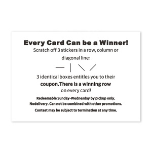 Gambling Scratch Card Customizable Design Win Big Prize Digital Printing Wholesale Scratch Ticket - Product Image 6
