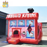 Château gonflable de qualité commerciale avec toboggan, PVC robuste, respectueux de l'environnement, garantie 3 ans, pour les locations de fêtes pour enfants