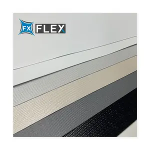 FLFX Blackout Roller Blinds Tecido Rolls e Outdoor Plastic Roller Blind Fabrics