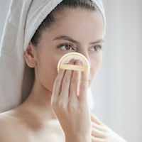 Soins de la peau Eco Round Facial Cleansing Pad Soft Face Scrubber Puff Absorbant Natural Loofah Gourd Exfoliant Facial Sponge