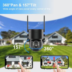 4G Pan Tilt Batería inteligente Trail caza al aire libre cámara inalámbrica - Product Image 4