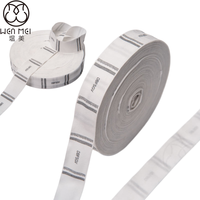 Sangle en nylon imprimée sur mesure, logo et texte imprimés en blanc, ruban en nylon pour vêtements, lingerie et accessoires