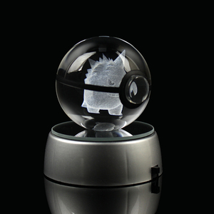 Livraison directe pas cher 2 pouces boule de verre cristal <span class=keywords><strong>Pokemon</strong></span> <span class=keywords><strong>Go</strong></span> Hot Anime Cartoon <span class=keywords><strong>3D</strong></span> Laser Characters Pokeball pour les fans Cadeaux - Product Image 4