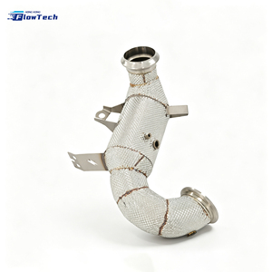 Tubo de escape de alto rendimiento para Mercedes Benz AMG A45 W176 CLA45 C117 GLA45 X156 M133 2.0T 304 SS, conexión directa con escudo térmico - Product Image 2
