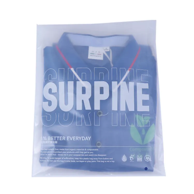 All'ingrosso biodegradabile biodegradabile in plastica autoadesiva poli sacchetti per abbigliamento T-Shirt costumi da bagno