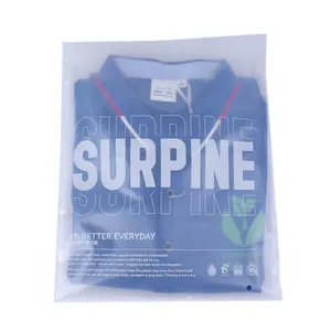 Vente en gros Sacs en poly auto-adhésifs en plastique biodégradable mat pour vêtements T-shirts Maillots de bain