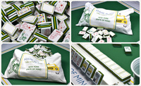 Nouveau Mahjong Classique Américain de Luxe Moderne Blanc à 5 couches en Acrylique, Pliable, Portable, Écologique, pour 4 Joueurs, pour Casino et Jeux d'Hasard