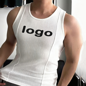 <span class=keywords><strong>Canottiera</strong></span> da <span class=keywords><strong>uomo</strong></span> in bianco per palestra con <span class=keywords><strong>costine</strong></span> personalizzate all'ingrosso canotta da palestra per <span class=keywords><strong>uomo</strong></span> Sport traspirante elastico Fitness canotta da <span class=keywords><strong>uomo</strong></span> - Product Image 1