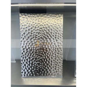 Plaque en acier inoxydable LL252 4x8 304 PVD, motif nid d'abeille convexe estampé, épaisseur personnalisée, panneaux muraux - Product Image 5