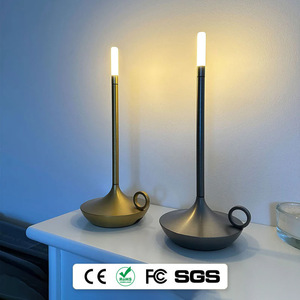 Lámpara de Mesa Recargable de Metal Estilo Europeo, Estilo Aladino, para Exteriores, Camping, Táctil, Regulable, Portátil, Luz Nocturna, Luz de Ambiente - Product Image 4