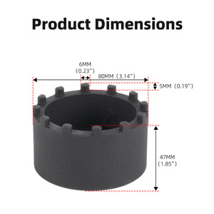 Outil de démontage de douille d'écrou de roulement à 12 broches pour Dodge Ram, douille de 1 pouce pour modèles 2019-2022 - Product Image 2