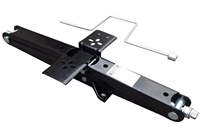 7500 lb Heavy Duty 24 "RV Stabilisateur de remorque Nivellement Ciseaux Crics avec poignée et double douilles de perceuse électrique