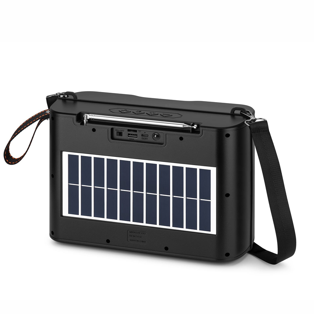 HF-F67 Big New Solar Panels Charging Stereo Woofer Wireless Portable BT Speaker FM Radio/TF/USB/TWS Blue-tooth Music Speaker · image 3