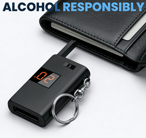 Éthylotest porte-clés Airsense BAC (noir) |   Testeur d'alcool portable de poche pour usage personnel - Product Image 1