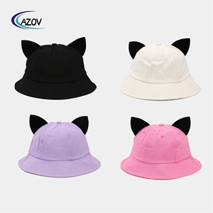Sombrero de Sol Casual y Lindo de Estilo Universitario, Color Sólido, con Orejas de Pequeño <span class=keywords><strong>Diablo</strong></span> de Dibujos Animados, Marca de Moda Coreana - Product Image 1