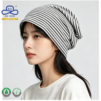 Gorro Holgado con Rayas y Logotipo Personalizado, Rayas Horizontales, Cálido para Invierno, Unisex, Minimalista, Venta al Por Mayor, ODM, OEM, Proveedor de Fábrica