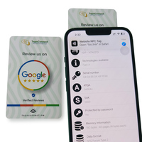 Tarjetas de Revisión de Google, Tarjeta de Visita de Plástico para Redes Sociales, Tarjeta NFC para Reseñas en Redes Sociales