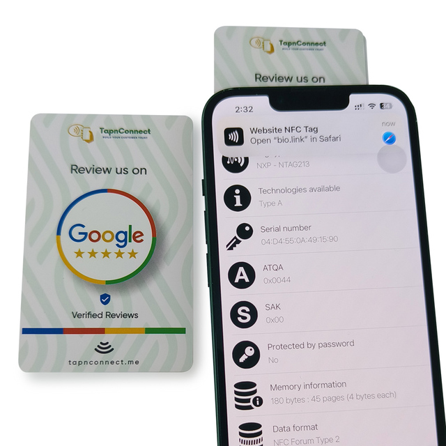 Google Review Cards Social Media Plastic Business Card for Google RevIew NFC Card
