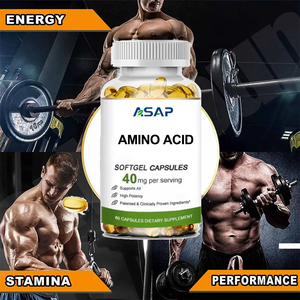 Cápsulas de Gel Suave de Grado Alimenticio con Múltiples Aminoácidos y Vitaminas de Marca Privada ASAP, 500 mg/600 mg, Uso en Adultos - Product Image 3