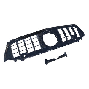Parrilla Delantera para Mercedes-Benz, Negra con Franjas Plateadas, para W118 2024-2025, Estilo GT, Diseño Vertical - Product Image 3