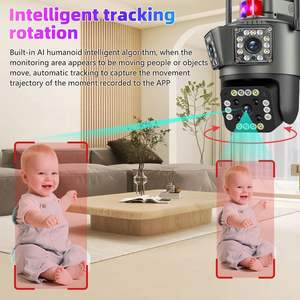 4MP IPC360 المنزل كاميرا تلفزيونات الدوائر المغلقة دي Securitate اللون الحركة الإنسان تتبع مراقبة كامارا الخارجي WiFi 360 PTZ التكبير 10X كاميرا مراقبة أي بي - Product Image 6