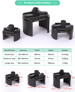 Jeu de clés universelles réglables pour filtre à huile, outil de démontage de filtre à huile en forme de U pour l'entretien du moteur de voiture - Product Image 6
