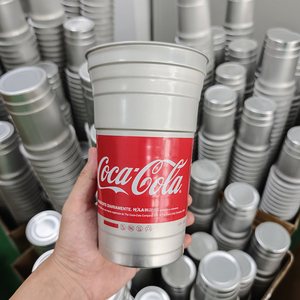 Gobelets en aluminium réutilisables, écologiques et recyclables pour boissons froides, jus, sodas et cocktails - Product Image 4