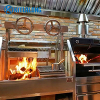 Kitlalong – équipement de cuisine commerciale, meilleure vente, four à bois, grill à Steak, four à charbon à deux roues