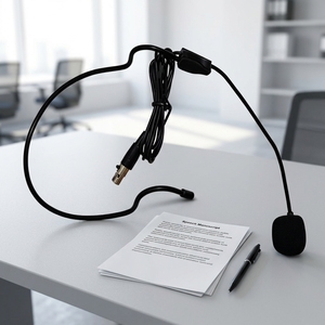 Microphone-casque à condensateur avec suppression du bruit, connecteur mini XLR 3,5 mm pour systèmes filaires <span class=keywords><strong>ULX</strong></span> SLX PGX, cardioïde, métal - Product Image 4