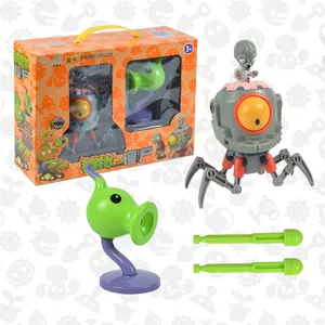 ODM IP Action Figure bitkiler ve Zombies figürinler 4 adet PVZ aksiyon figürleri Set Peashooter zombi mancınık oyuncak