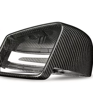 ฝาครอบกระจกมองหลังคาร์บอนไฟเบอร์สีดำ สำหรับ Mercedes-Benz ABES-Class CLA CLS GLK GLA-Class W204 212 - ชิ้นส่วนประกอบ - Product Image 1