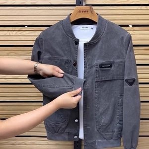 <span class=keywords><strong>Completo</strong></span> da <span class=keywords><strong>Uomo</strong></span> Due Pezzi di Alta Qualità Taglie Forti per la Primavera, in Tessuto Lavato con Blocchi di Colore, Stile Streetwear Pesante e Confortevole - Product Image 5
