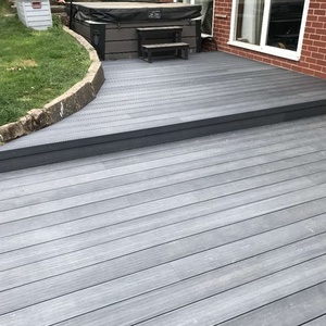 Outdoor Anti-corrosion Solid <strong>WPC</strong> <strong>Flooring</strong> with Grooves for Courtyard - Product Image 4