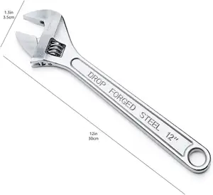 6 "8" 10 "12" vendite di fabbrica utensili manuali Hardware per impieghi gravosi morsetto professionale chiave inglese regolabile in acciaio forgiato lucidato