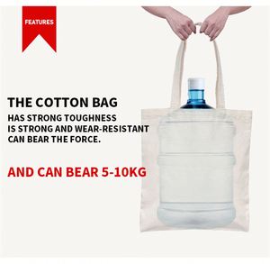 Bolsa de Compras de Lona de Algodón Orgánico con Asa, Impresión Personalizada, Bolsa en Blanco para Sublimación con Logotipo Personalizado - Product Image 2