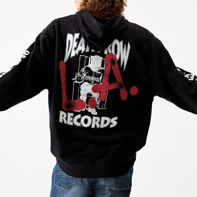death row records moletom com capuz red