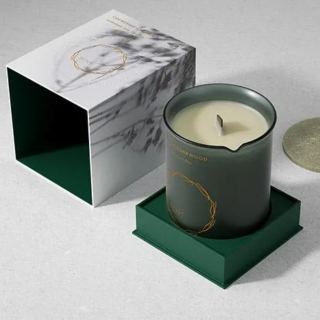 Practical eco-friendly Creative Custom Printing lid and base Scented candle jar match jar gift packaging box