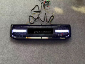 Accesorios para Automóviles YBJ, Rejilla de Radiador con Malla y Luz para Land Cruiser <span class=keywords><strong>Prado</strong></span> FJ120 2003-2009, Rejilla Delantera GR LC120, Rejilla LED - Product Image 4