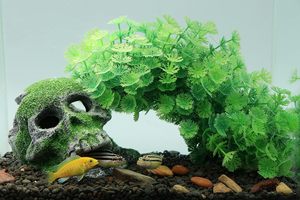 Harsen beeldje <span class=keywords><strong>aquarium</strong></span> landschap schedel rots vis schuilplaats grotten voor goudvis betta tank decoratie zoetwater zeeaquaria - Product Image 3