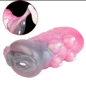 Yocy Dier Maturbatiors Voor Man Fantasie Twee Kanaals Penis Stroker Realistische Vagina Anale Getextureerde Zak Siliconen Pussy Seksspeeltje - Product Image 2
