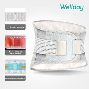 Flexible Spandex &amp; Nylon <strong>Back</strong> <strong>Brace</strong> Breathable Waist Lumbar Support Belt for <strong>Herniated</strong> <strong>Disc</strong> Scoliosis Velvet Version - Product Image 1