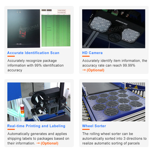 מכונת מיון אוטומטית, מערכת מיון במחסן, ציוד מסוע, ממיין חבילות לוגיסטי, אלומיניום, חדש - Product Image 5