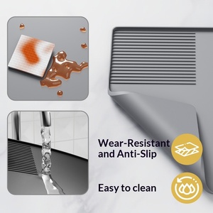 แผ่นรองกาแฟซิลิโคน 3-in-1 แบบขายส่ง ป้องกันการลื่นไถลอเนกประสงค์ สำหรับวางบนเคาน์เตอร์ ช่วยลดการกระจายของเศษกาแฟ ตัวช่วยสำคัญในการจัดเตรียมสถานที่ - Product Image 3