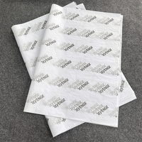 Papier de soie imprimé avec logo personnalisé 17G/30G Emballage de vêtements de marque Papier de soie pour emballage cadeau