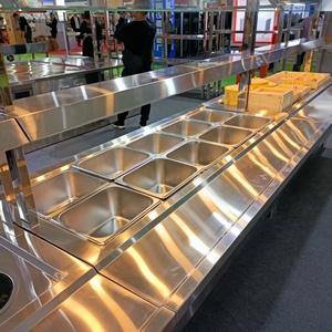 EU Other Hotel & Restaurant Supplies Stainless Steel Catering Equipment Food <b>Warmer</b> <b>Buffet</b> Bain Marie Display showcase - Product Image 1
