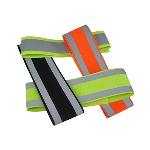 Correas Reflectantes Deportivas de Alta Visibilidad, Brazalete Elástico Ajustable para Seguridad Nocturna - Product Image 1